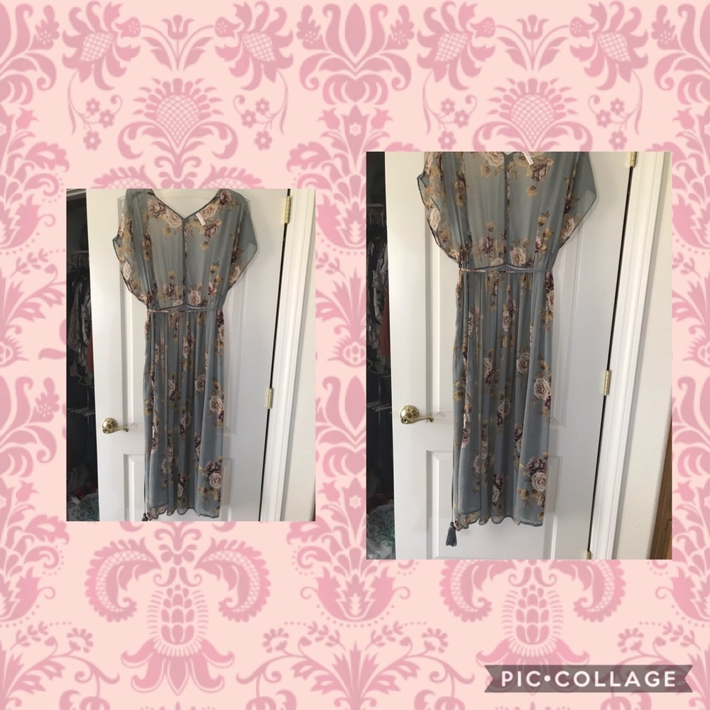 Sheer flower dress